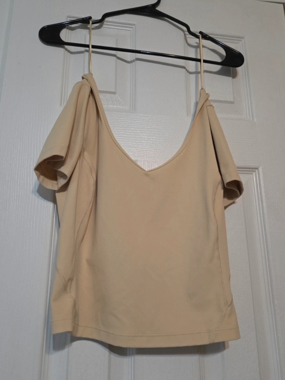 Women's Yellow Off-Shoulder V-Neck Top